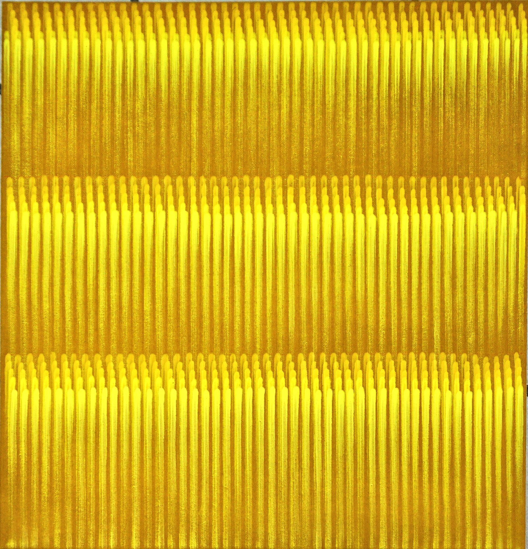 Galerie Erdel | Astrid Schröder: Linienbild monochrom gelb