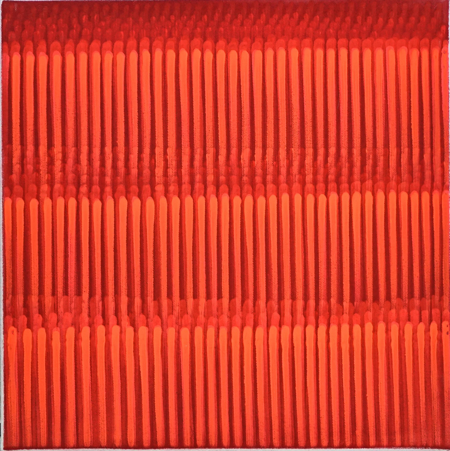 Galerie Erdel | Astrid Schröder: Linienbild monochrom rot