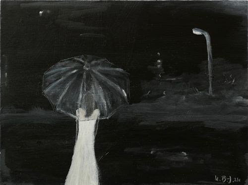 Mischtechnik auf HDF, 18 x 24 cm, 2024