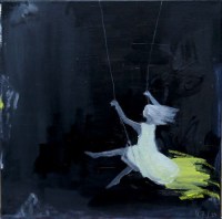 Acryl, Ölpastell auf Leinwand, 30 x 30 cm, 2024