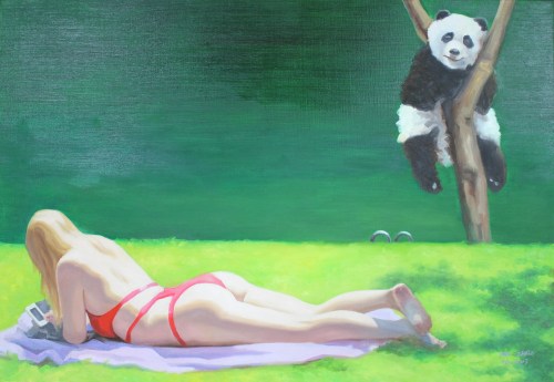 Zhao Bin Panda 4 Tafelbild